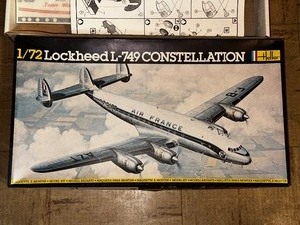 lot 338 image: Vintage Lockheed L-749 Constellation 172 Scale Model Airplane Kit - New in Box