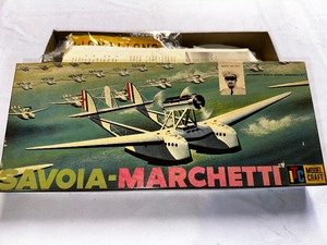 lot 356 image: Vintage Savoia-Marchetti Rare ITC S.55X Model Airplane Kit - New in Box