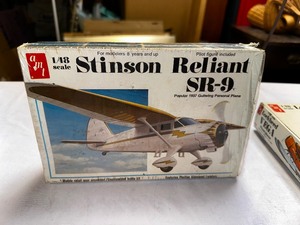 lot 359 image: Vintage AMT Stinson Reliant SR-9 Model Airplane Kit - New in Box