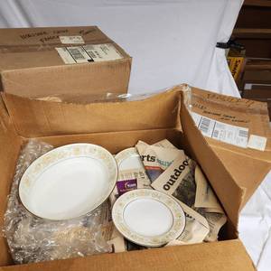 lot 301 image: Noritake China Set And Serving Pieces May Garden. Includes three boxes.