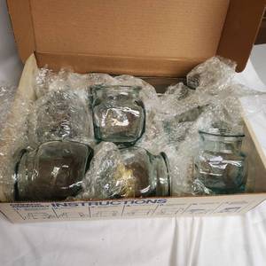lot 303 image: Glass CanistersJars 7 Total