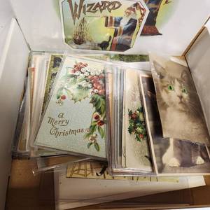 lot 317 image: Box of Vintage and Antique Cards all New