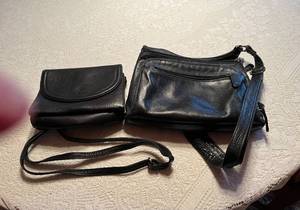 lot 388 image: Two Black Leather Bags
