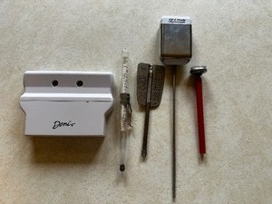 lot 412 image: Meat Tenderizer and Various Meat and Candy Thermometers