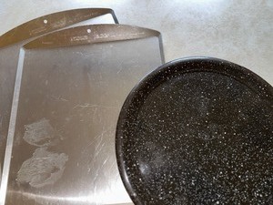 lot 415 image: Two Nordic Ware Baking Sheets and Round Pizza Pan