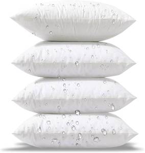 lot 150 image: LOT OF 4 Outdoor baige Water Resistant Small Square Throw Pillow