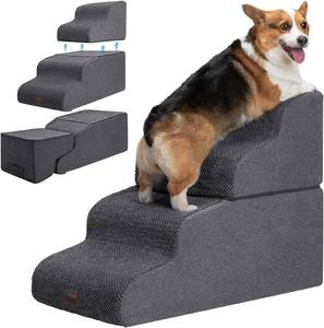 lot 152 image: Garnpet Dog Stairs for High Beds, Dark Gray