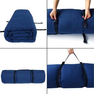 lot 586 image: Cot Mattress Topper Navy, 75x27