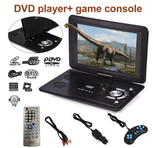 lot 42 image: 13.9 Portable Mobile DVD HD Player with Game Function TV Function 270 Swivel Screen Portable DVD Player