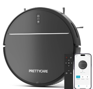 lot 47 image: PrettyCare Robot Vacuum Cleaner with 2800Pa,Featured Carpet Boost,Tangle-Free,Ultra Slim,Self-Charging C1