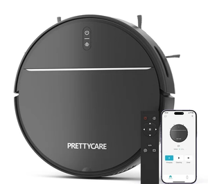 lot 48 image: PrettyCare Robot Vacuum Cleaner with 2800Pa,Featured Carpet Boost,Tangle-Free,Ultra Slim,Self-Charging C1
