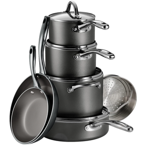lot 95 image: 11PCS Tramontina Cookware Set Nonstick 11-Piece Charcoal