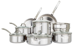lot 96 image: 13PCS Viking Culinary Tri-Ply Cookware Set Stainless