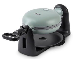 lot 113 image: Dash DBWM6SCGBCM02 Ceramic Nonstick Flip Belgian Waffle Maker -Sage