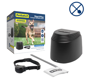 lot 117 image: PetSafe Stay & Play Compact Wireless Fence for Dogs, Covers 34-Acre