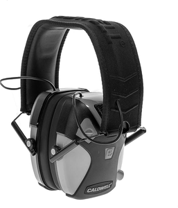 lot 118 image: Caldwell E-MAX Pro Electronic Hearing Protection 23-24 NRR - Adjustable Lo Pro Earmuffs for Shooting, Hunting and Range