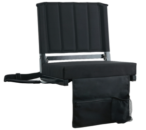 lot 123 image: 2PCS SPORT BEATS Stadium Seat for Bleachers with Back Support and Cushion includes Shoulder Strap and Cup Holder