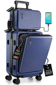 lot 125 image: 2PCS Carry On Luggage Airline Approved, Carry On Suitcase with Wheels