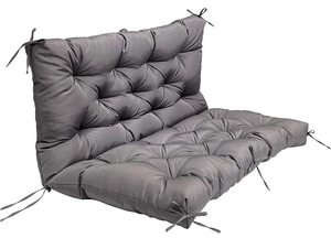 lot 130 image: 2PCS OutdoorIndoor Swing Replacement Cushions 3 Seater