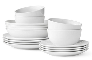 lot 133 image: LOT OF 2 16PCS Members Mark 16-Piece Porcelain Dinnerware Set