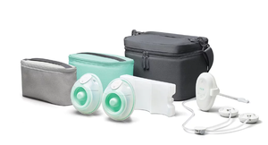 lot 165 image: Elvie Stride Plus - Hands-Free, Hospital-Grade Electric Breast Pump with 3-in-1 Bag