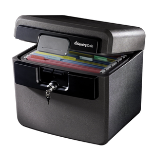 lot 172 image: SentrySafe HD4100 Fire-Resistant and Water-Resistant Box Safe with Key Lock, 0.65 cu. ft.