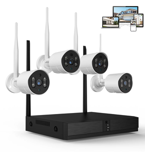 lot 232 image: 4PCS TOPVISION Security Wired Camera System, 8CH 3MP NVR Home Security