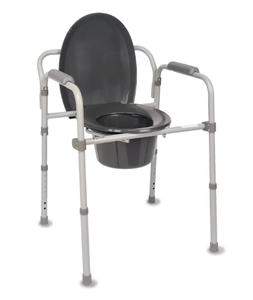 lot 250 image: Equate Steel Foldable 3-In-1 Bedside Toilet Commode, 400Lb Weight Capacity