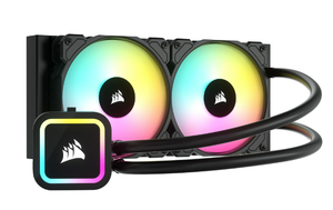lot 291 image: CORSAIR H100x RGB ELITE Liquid CPU Cooler - 32 LEDs -SP120 PWM Fans