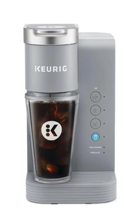 lot 295 image: Keurig K-Iced Essentials Gray Iced and Hot Single-Serve K-Cup Pod Coffee Maker