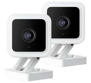 lot 296 image: 2PCS Wyze Cam V3 with Color Night Vision, Wired 1080p HD IndoorOutdoor Security Camera