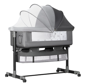 lot 367 image: Baby Bassinet, Baby Basinet Bedside Sleeper, Easy to Fold Portable Crib Side Bassinet