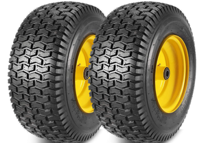 lot 388 image: 2PCS MaxAuto 16x6.50-8 Front Tires and Wheels Assembly for Lawn Mower Tractors