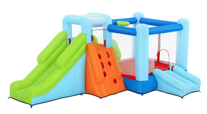 lot 401 image: Bestway Jump n Climb Kids Inflatable Mega Bounce Park