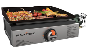 lot 15 image: Blackstone 1971 Original 17 Tabletop Griddle with Stainless Steel Front Plate