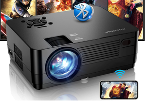lot 17 image: ROCONIA 5G WiFi Bluetooth 4K Support Native 1080P, 15000LM Full HD Movie Projector, LCD Technology 300 Display Home Theater