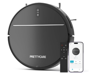 lot 342 image: PrettyCare Robot Vacuum Cleaner with 2800Pa,Featured Carpet Boost