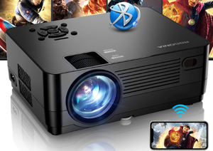 lot 343 image: ROCONIA 5G WiFi Bluetooth 4K Support Native 1080P, 15000LM Full HD Movie Projector, LCD Technology 300 Display Home Theater