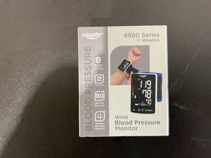lot 587 image: Equate BP-6500 Wrist Blood Pressure Monitor with Bluetooth