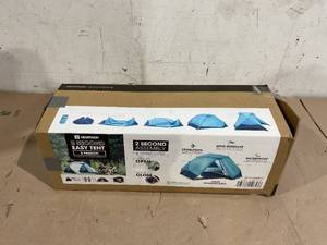 lot 107 image: Quechua, 2 Second Easy Waterproof Pop up, 2 Person Camping Tent