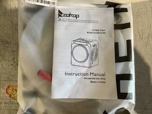 lot 126 image: ZOKOP Compact Electric Clothes Dryer 13lbs Capacity Stainless Steel Dryer
