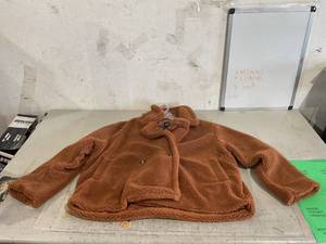 lot 136 image: XXL Gap Teddy Sherpa Argan Oil Brown Fleece Jacket Coat