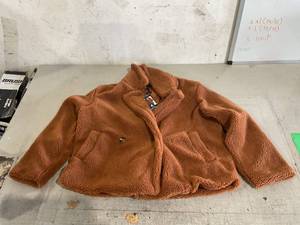 lot 137 image: Large Gap Teddy Sherpa Argan Oil Brown Fleece Jacket Coat