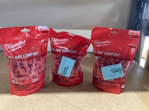 lot 460 image: LOT OF 3 Milwaukee 48-73-3005 Disposable Earplug 100 Pair