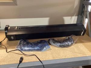 lot 491 image: Vornado 4T Oscillating Tower Fan with Remote Control, 40 Tall