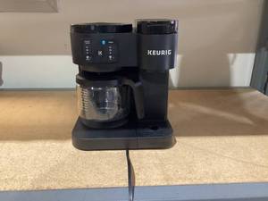 lot 495 image: Keurig K-Duo Essentials, Hot & Iced Single-Serve K-Cup Pod Coffee Maker & Carafe