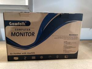 lot 38 image: Gawfolk 22 Computer Monitor, FHD 1080p 75Hz Ultra-Thin Bezel-less VA Display