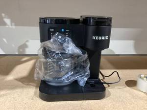 lot 597 image: Keurig K-Duo Essentials, Hot & Iced Single-Serve K-Cup Pod Coffee Maker & Carafe