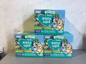 lot 510 image: LOT of 3 Pampers Easy Ups Bluey Training Pants Toddler Boys Size 4T5T 66 Count