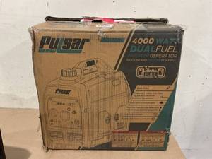 lot 7 image: Pulsar Products GD400BN, 4000W Portable super-quiet Dual Fuel & Parallel Capability, RV-Ready, CARB Compliant